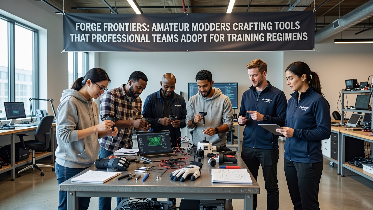 Amateur modders developing custom training software interfaces used by professional esports teams