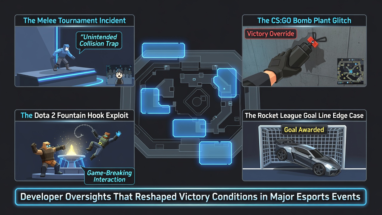 Close-up of game development screen displaying wireframe models and hitbox overlays during debugging session