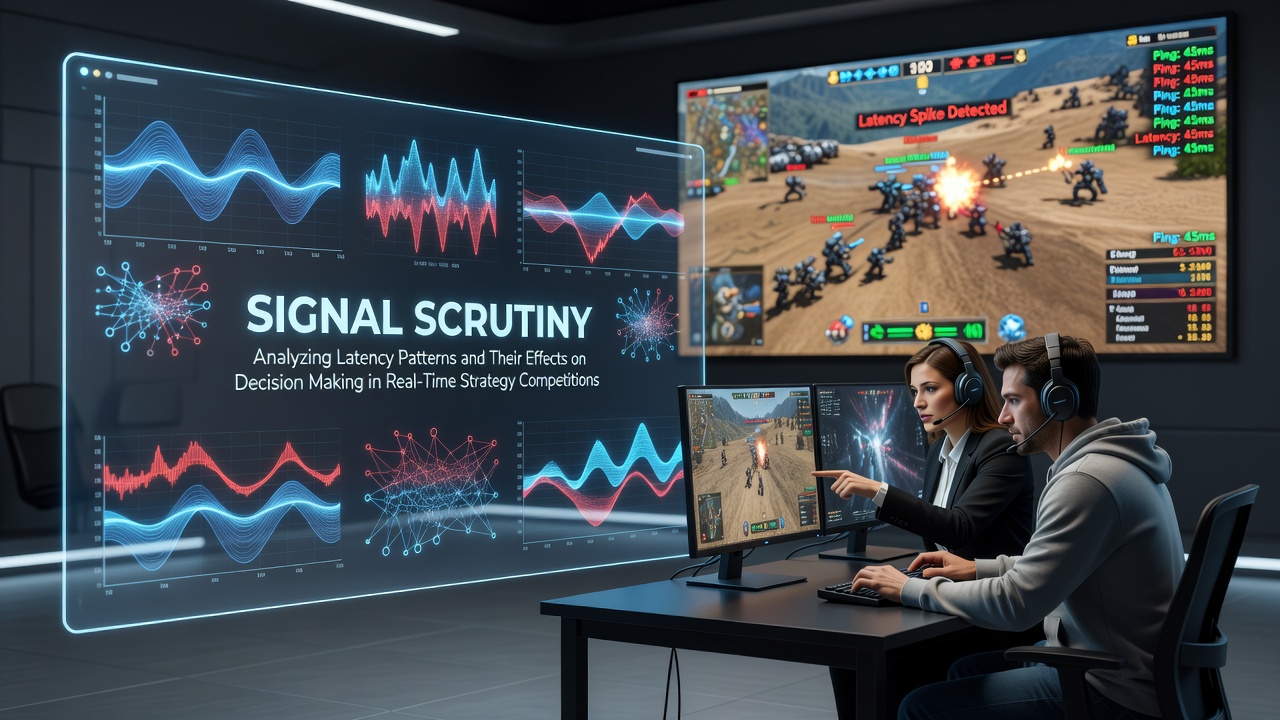 Network latency visualization in competitive RTS gameplay environment